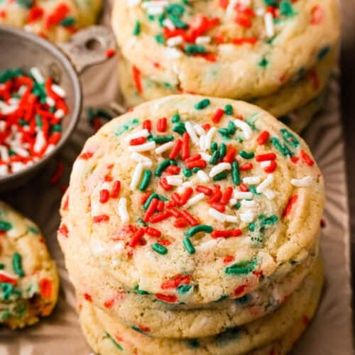 christmas sprinkle cookies