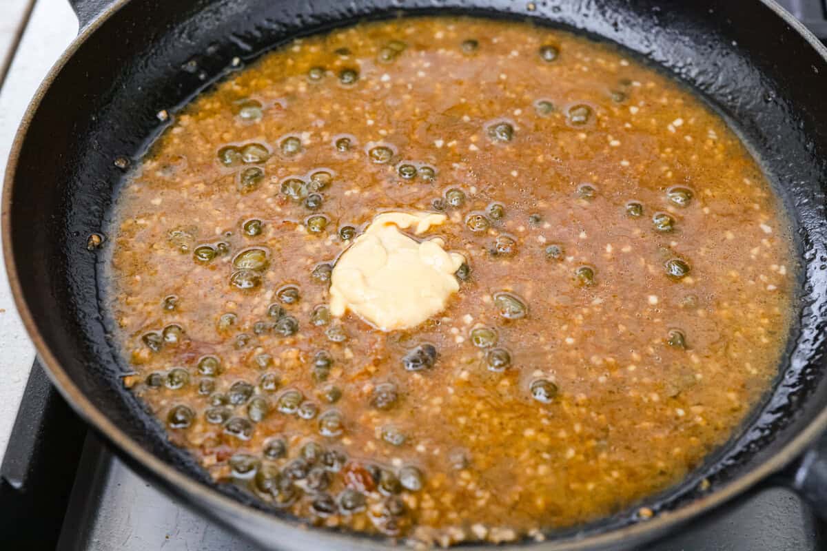DIjon mustard added to the sauce.